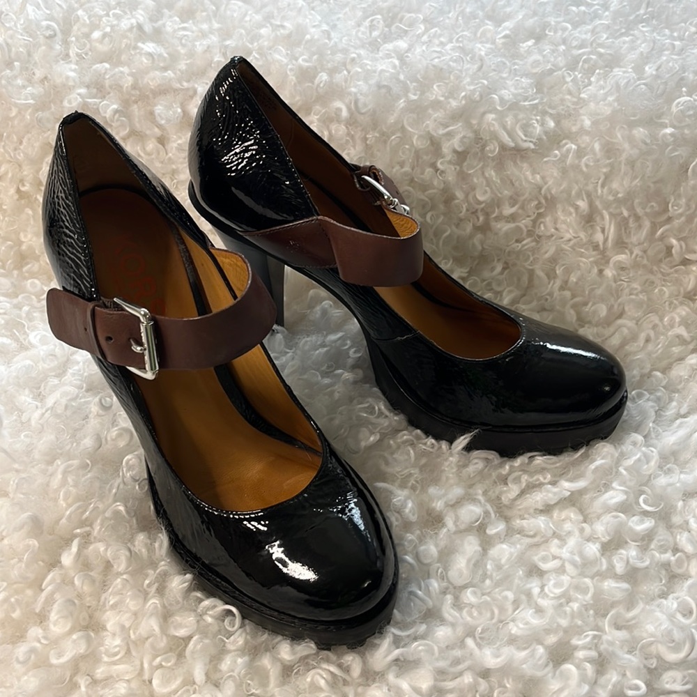 michael kors patent leather heels